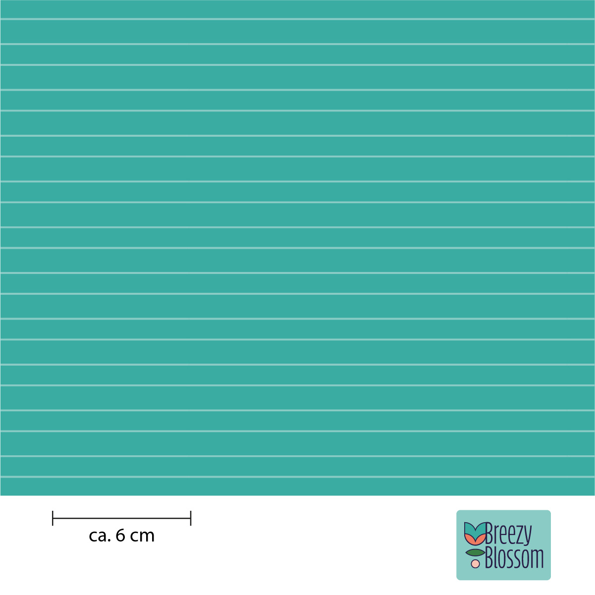 Breezy Blossom | streifen türkis