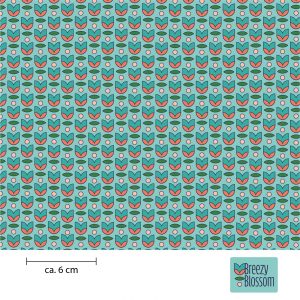 Breezy Blossom | grafik türkis