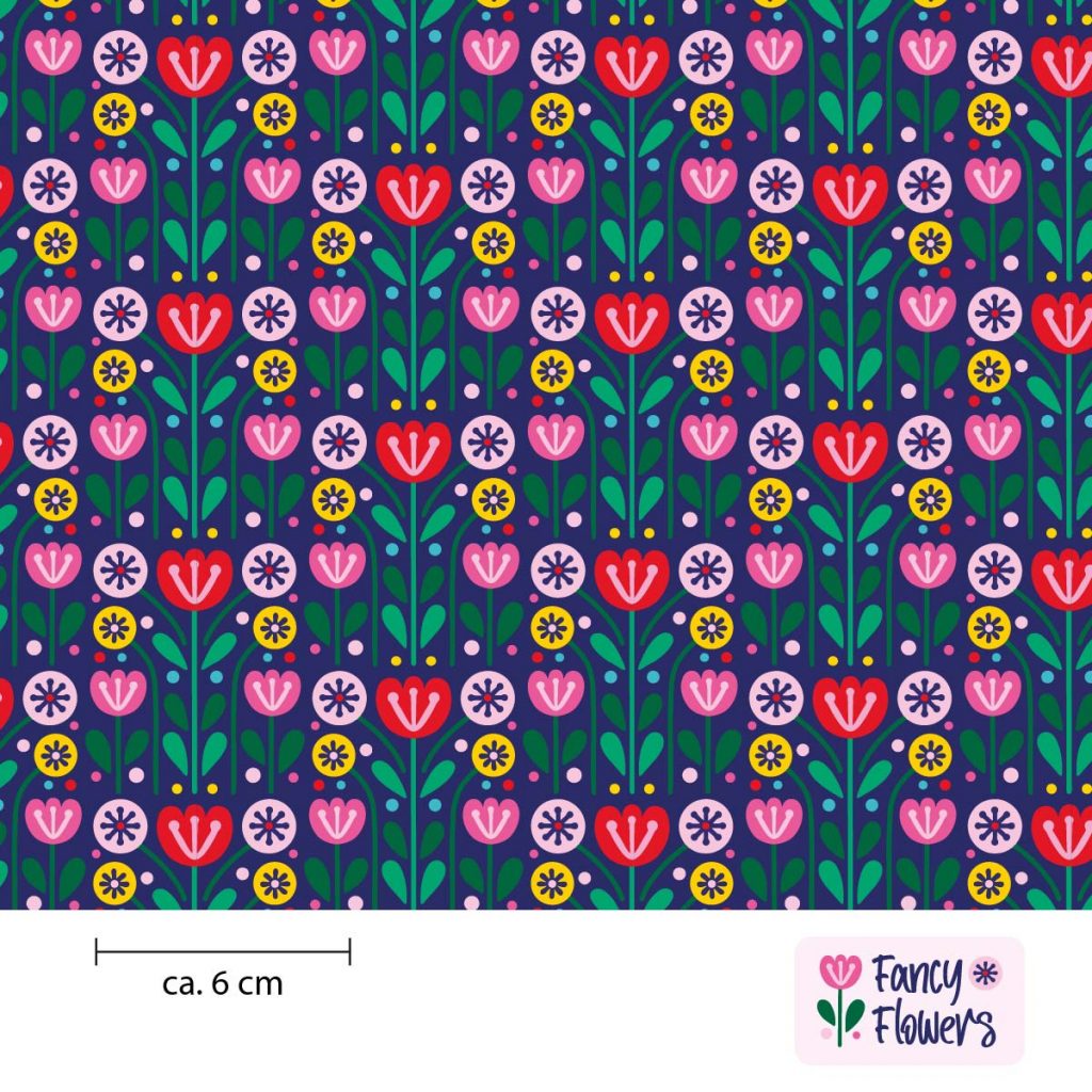 Fancy Flowers Stoffdesign Meterware – wunderfitzig design