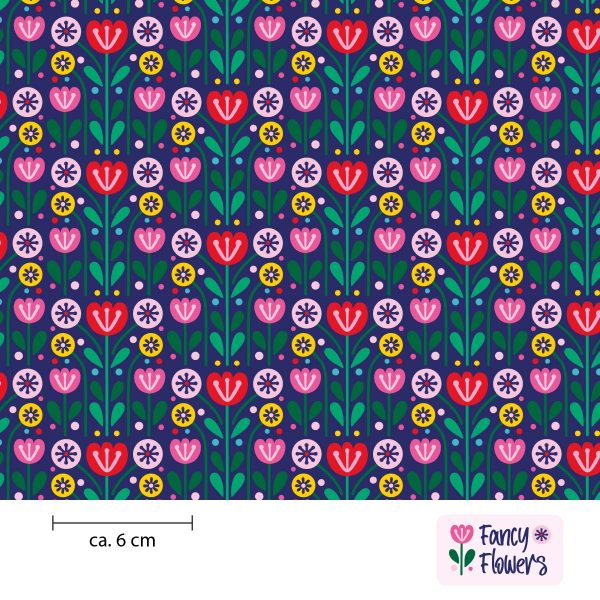 Fancy Flowers Stoffdesign Meterware – wunderfitzig design