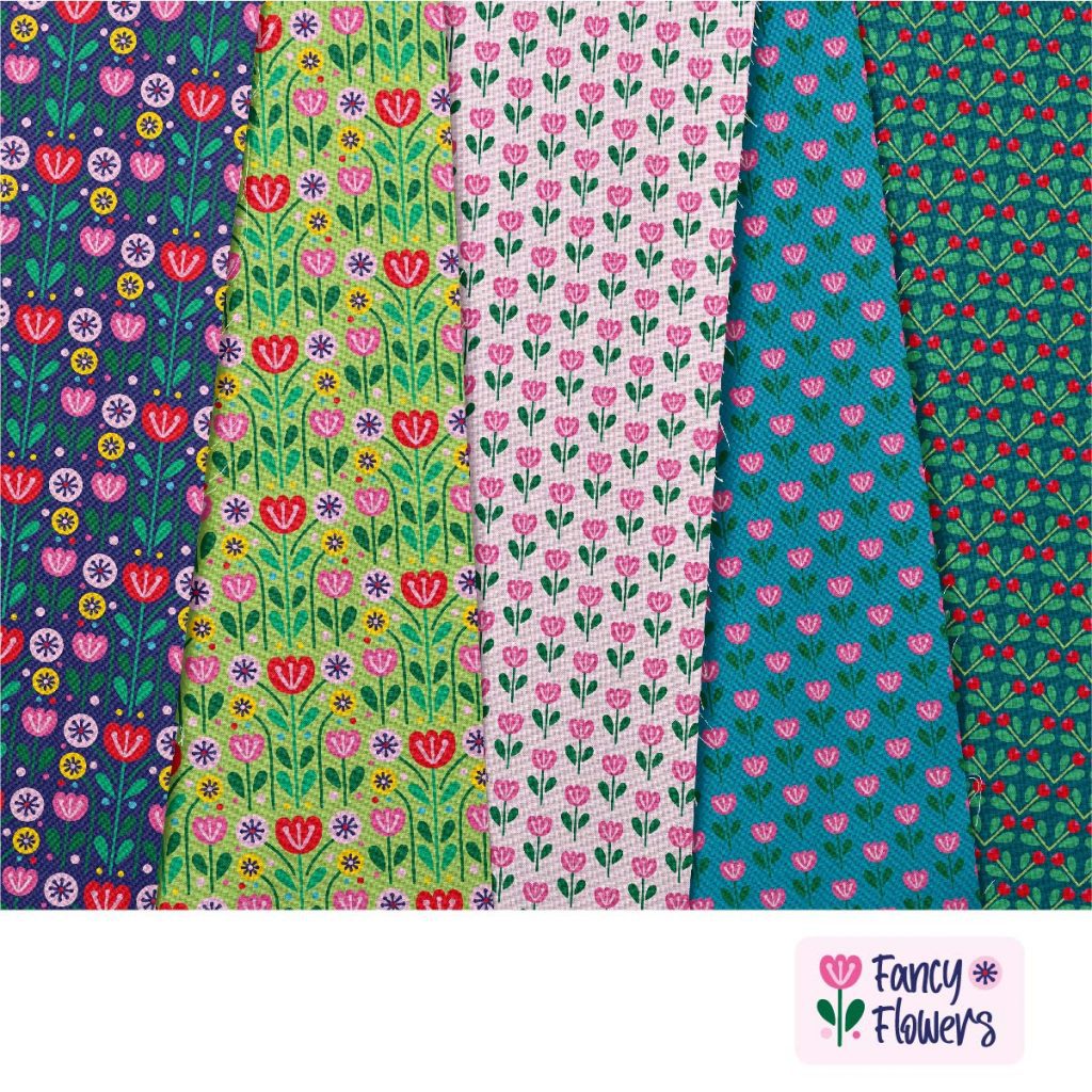 Fancy Flowers Stoffdesign Meterware – wunderfitzig design