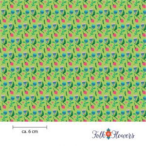 Folk Flowers Stoffdesign Meterware – wunderfitzig design