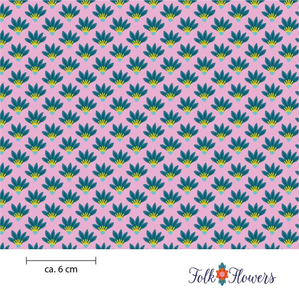 Folk Flowers Stoffdesign Meterware – wunderfitzig design