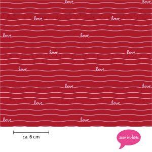 Sew In Love | streifen rot
