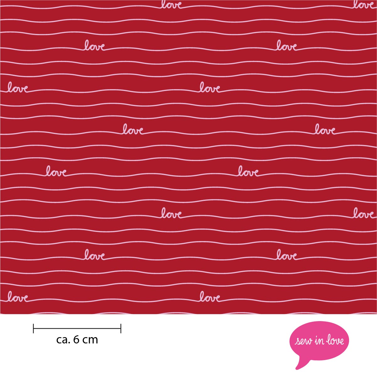 Sew In Love | streifen rot
