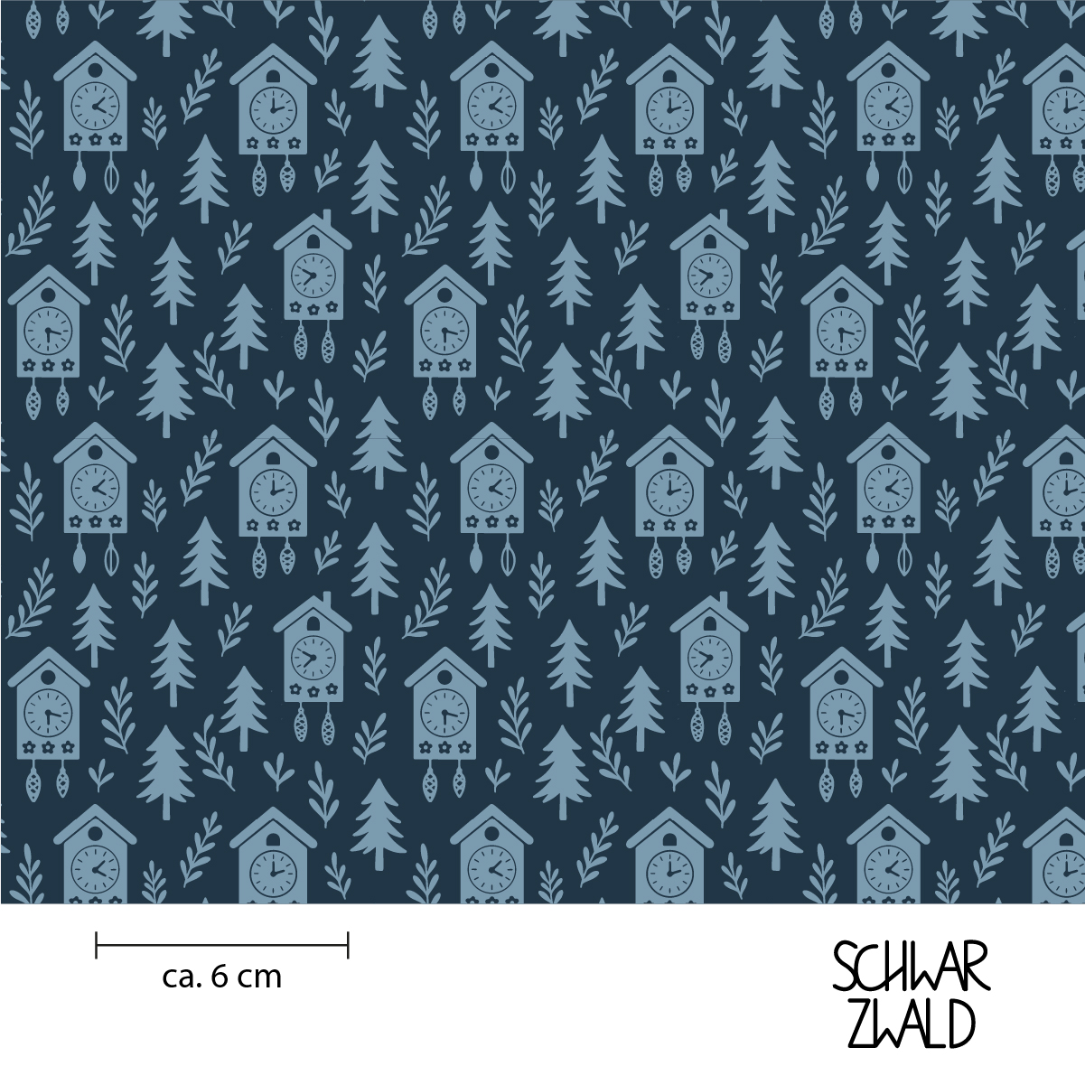 Schwarzwald | Kuckuck mono | dunkelblau