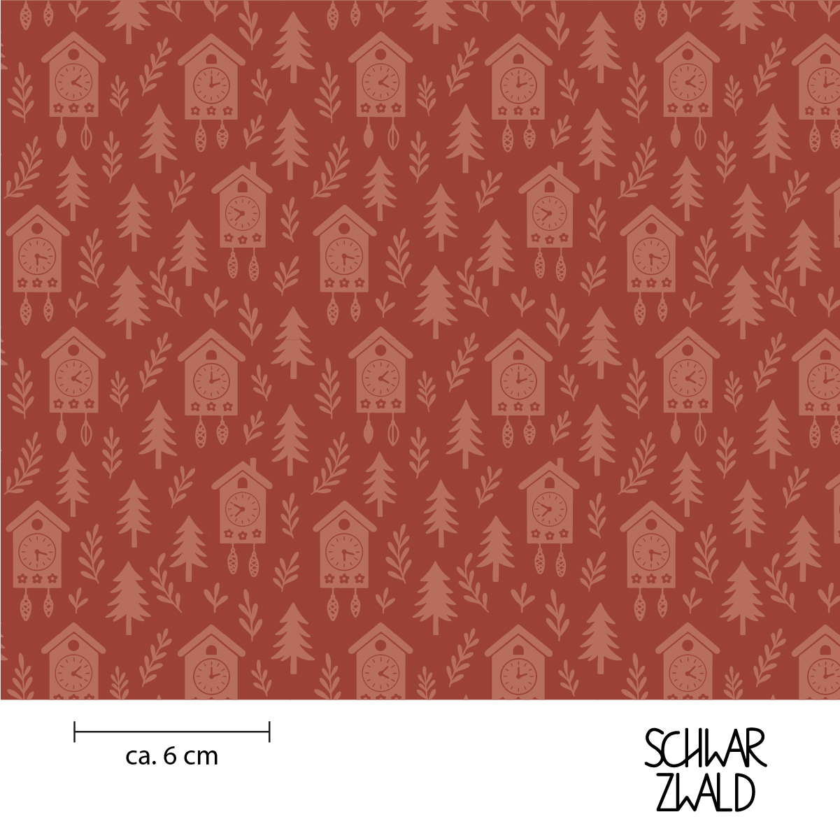 Schwarzwald | Kuckuck mono | rot