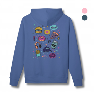 Sketched Streets Bio Hoodie | bunte Icons