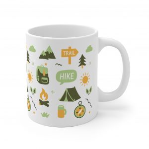 Wandern Tasse | bunte Icons