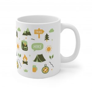 Wandern Tasse | bunte Icons
