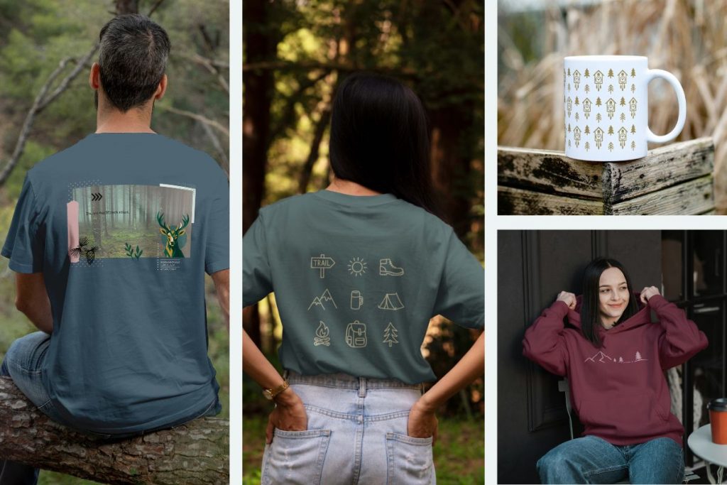 Schwarzwald Produkte mit T-Shirts, Hoodie und Tasse in modernen Designs