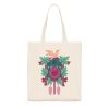 Schwarzwald Stofftasche mit Kuckucksuhr Motiv in Natural Raw