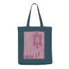 Schwarzwald Stofftasche mit moderner Kuckucksuhr Grafik