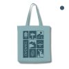 Schwarzwald Stofftasche mit einfarbigen Schwarzwald Icons